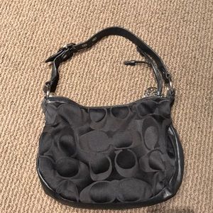 Authentic Coach sateen handbag